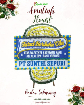 Papan Bunga Duka di Kebun Sayur